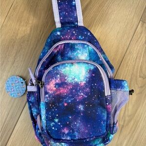 Galaxy Purple Sling Crossbody Purse Kids